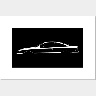 Opel Calibra Silhouette Posters and Art